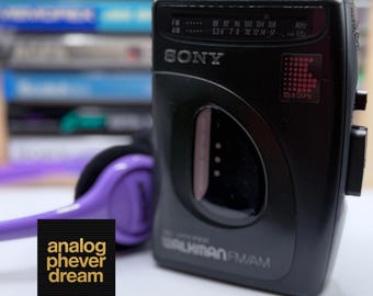 fantastic 1993 SONY wm-fx21 cassette walkman; fully restored: free cassette + headphones